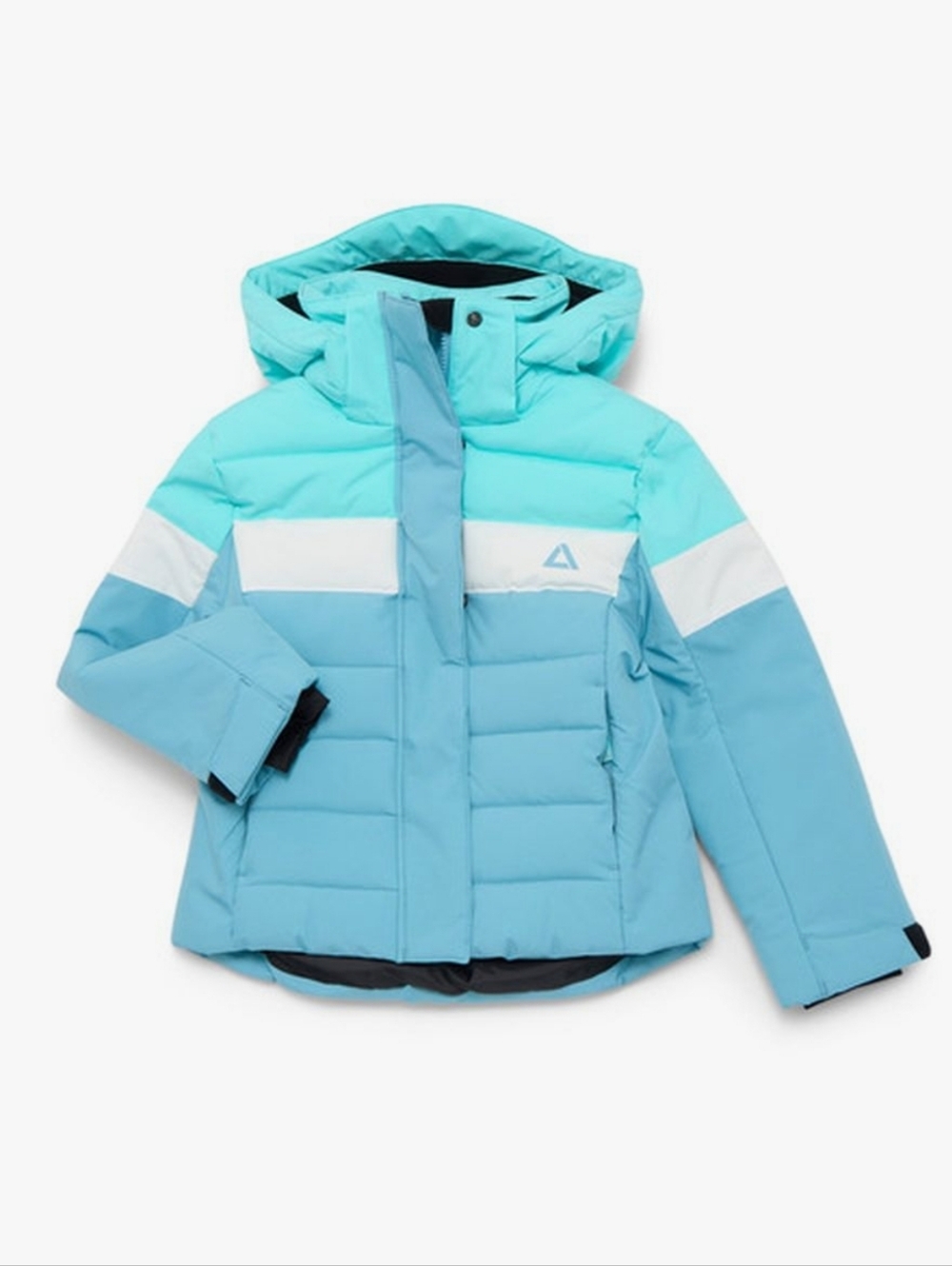 TEC-ONE Girls' Colorblock Quilted Ski and Snow Jacket,